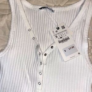 Zara button bodysuit